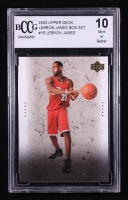 LeBron James 2003 Upper Deck Box Set #16 RC (BCCG 10) at PristineAuction.com