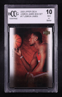 LeBron James 2003 Upper Deck Box Set #17 On the Air RC (BCCG 10) at PristineAuction.com