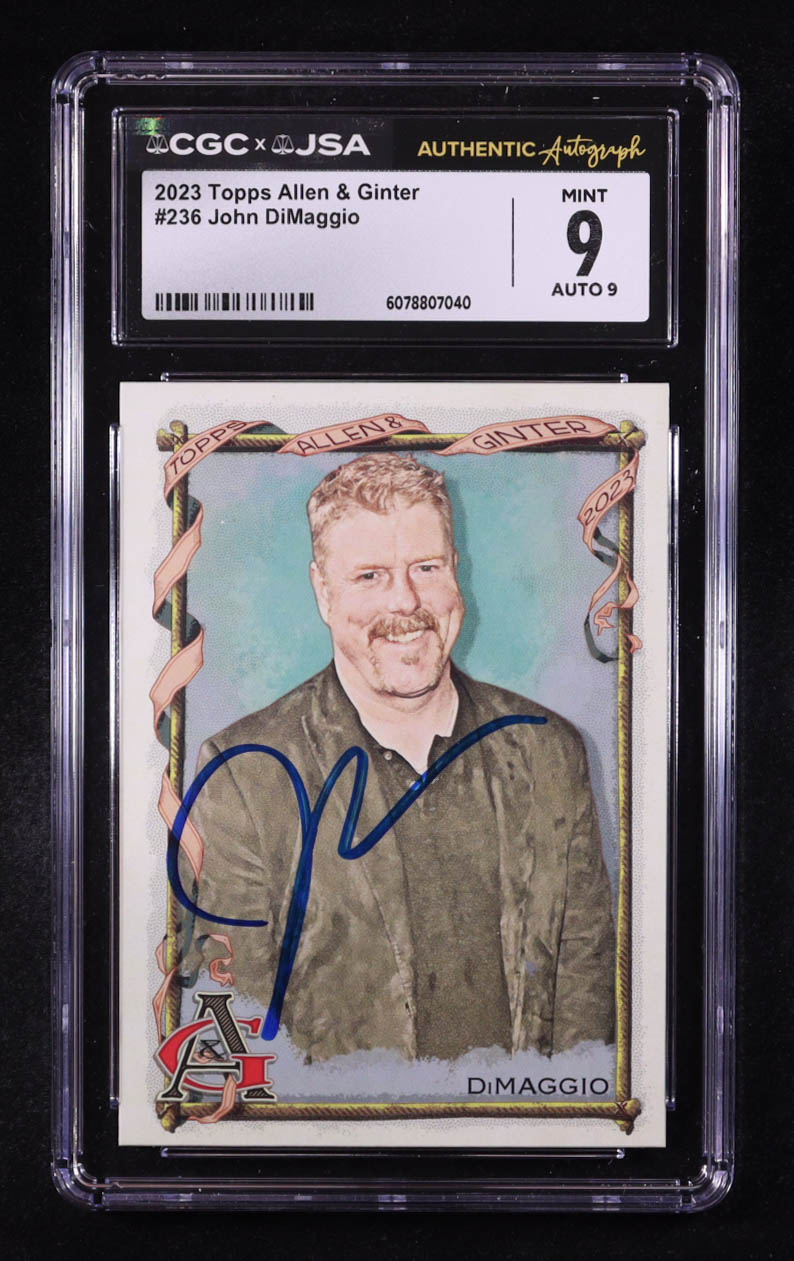 John DiMaggio Signed 2023 Topps Allen and Ginter #236 (CGC 9 | Auto 9) at PristineAuction.com John DiMaggio Signed 2023 Topps Allen and Ginter #236 (CGC 9 | Auto 9) at PristineAuction.com