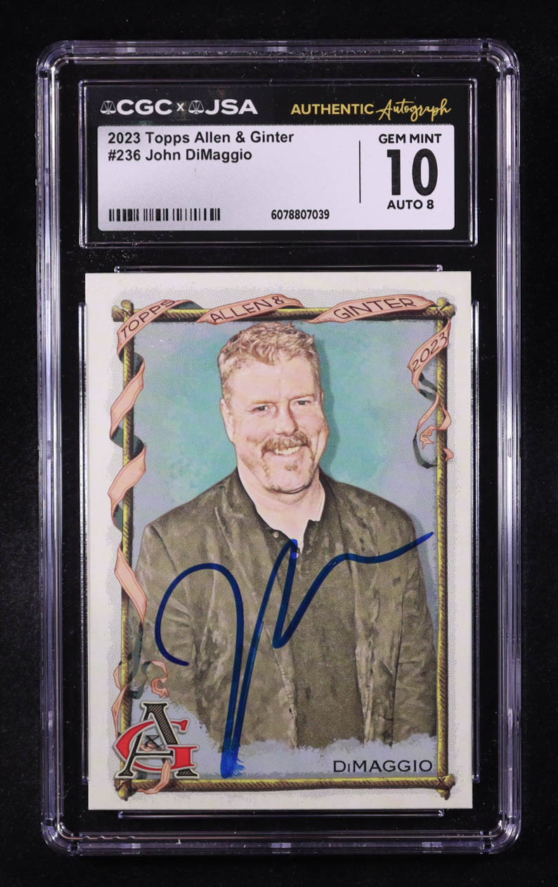 John DiMaggio Signed 2023 Topps Allen and Ginter #236 (CGC 10 | Auto 8) at PristineAuction.com John DiMaggio Signed 2023 Topps Allen and Ginter #236 (CGC 10 | Auto 8) at PristineAuction.com