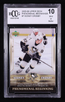Sidney Crosby 2005-06 Upper Deck Phenomenal Beginnings #7 RC (BCCG 10) at PristineAuction.com