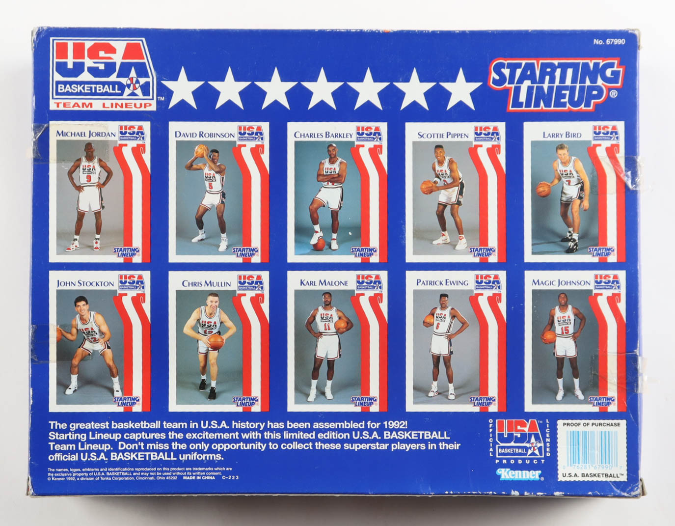 1992 Starting Lineup Team "Dream Team" USA Basketball Players Action Figure Set with Michael Jordan, Magic Johnson & Larry Bird at PristineAuction.com 1992 Starting Lineup Team "Dream Team" USA Basketball Players Action Figure Set with Michael Jordan, Magic Johnson & Larry Bird at PristineAuction.com