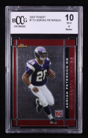Adrian Peterson 2007 Topps Finest #112 RC (BCCG 10) at PristineAuction.com