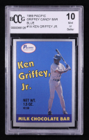 Ken Griffey Jr. 1989 Pacific Candy Bar Blue #1A RC (BCCG 10) at PristineAuction.com