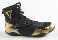 Mike Tyson Signed Title Gold Edition Boxing Boot (PSA & Tyson) at PristineAuction.com