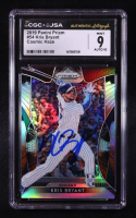 Kris Bryant Signed 2019 Panini Prizm Prizms Cosmic Haze #54 (CGC 9 | Auto 10) at PristineAuction.com
