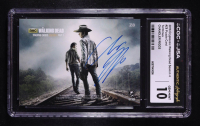 Chandler Riggs Signed 2016 Cryptozoic The Walking Dead Season Four Part 1 Terminus Cryptomium #Z8 (CGC 10) at PristineAuction.com