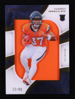 RJ Harvey 2025 Immaculate Collection Clearly Immaculate Rookie Jerseys #29 #22/99 RC at PristineAuction.com