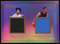 Bruce Lee / Stephen Curry 2024 Keepsake Collection Bruce Lee 50th Anniversary Dual Subject Relics Silver #256 at PristineAuction.com
