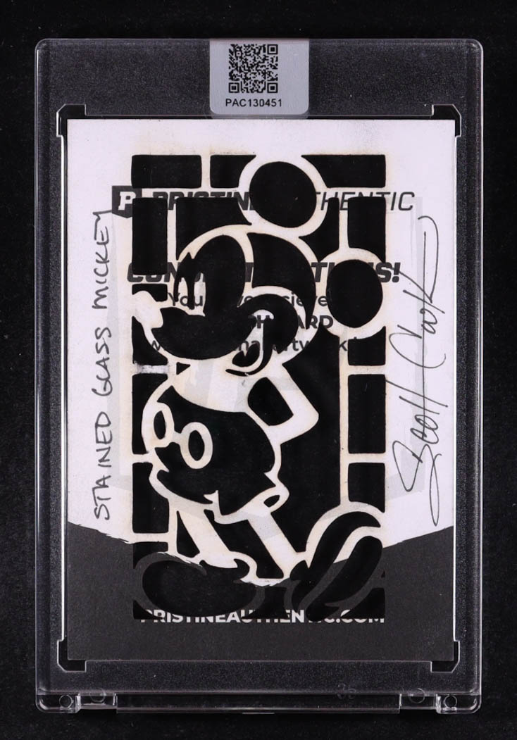 Stained Glass Mickey | Disney | Original Art Sketch Card by Scott Cook (Original Art) at PristineAuction.com Stained Glass Mickey | Disney | Original Art Sketch Card by Scott Cook (Original Art) at PristineAuction.com
