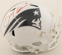 Julian Edelman Signed Patriots Full-Size Salute to Service Alternate Speed Helmet (JSA) at PristineAuction.com