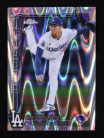 Yoshinobu Yamamoto 2025 Topps Chrome RayWave Refractors #179 at PristineAuction.com