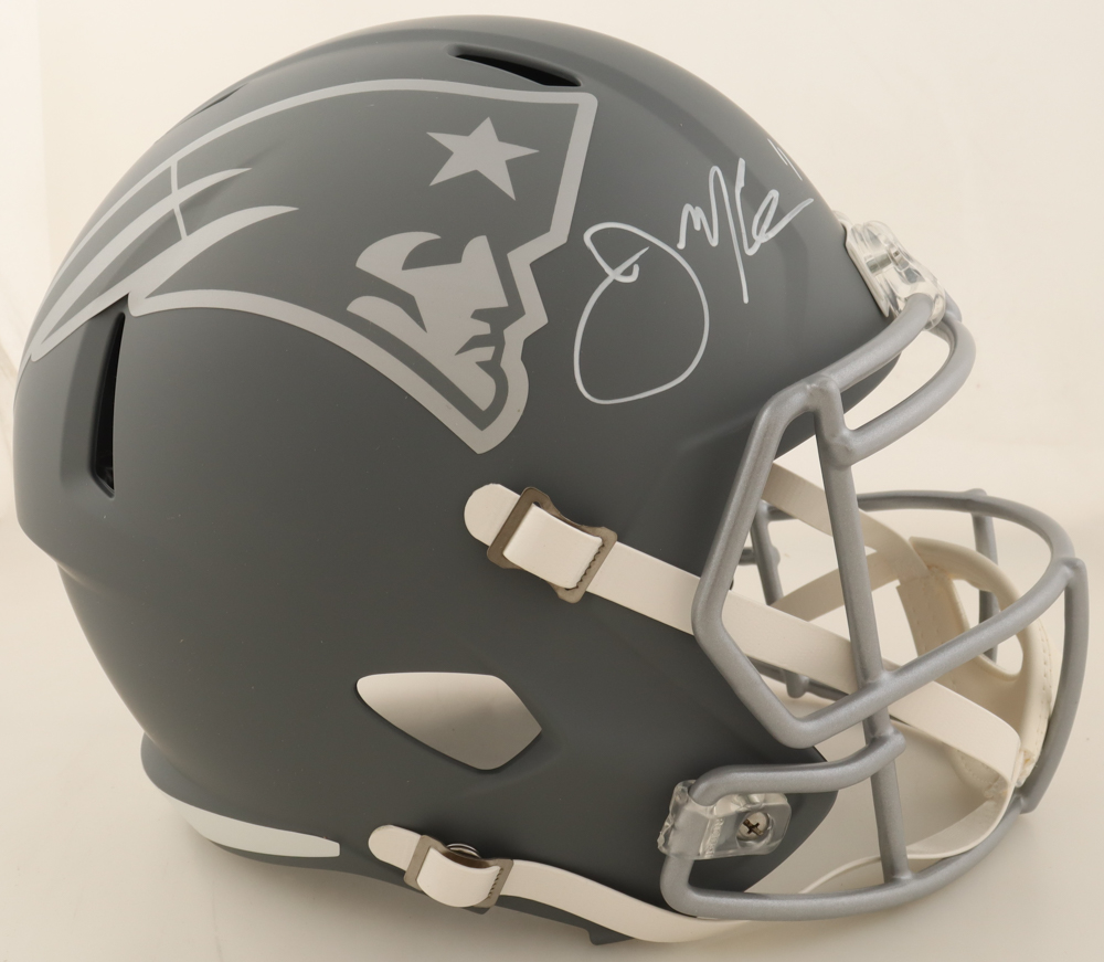 Julian Edelman Signed Patriots Full-Size Slate Alternate Speed Helmet (JSA) at PristineAuction.com Julian Edelman Signed Patriots Full-Size Slate Alternate Speed Helmet (JSA) at PristineAuction.com