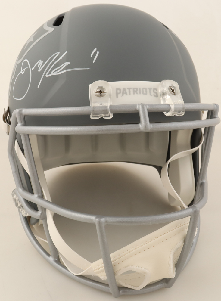 Julian Edelman Signed Patriots Full-Size Slate Alternate Speed Helmet (JSA) at PristineAuction.com Julian Edelman Signed Patriots Full-Size Slate Alternate Speed Helmet (JSA) at PristineAuction.com