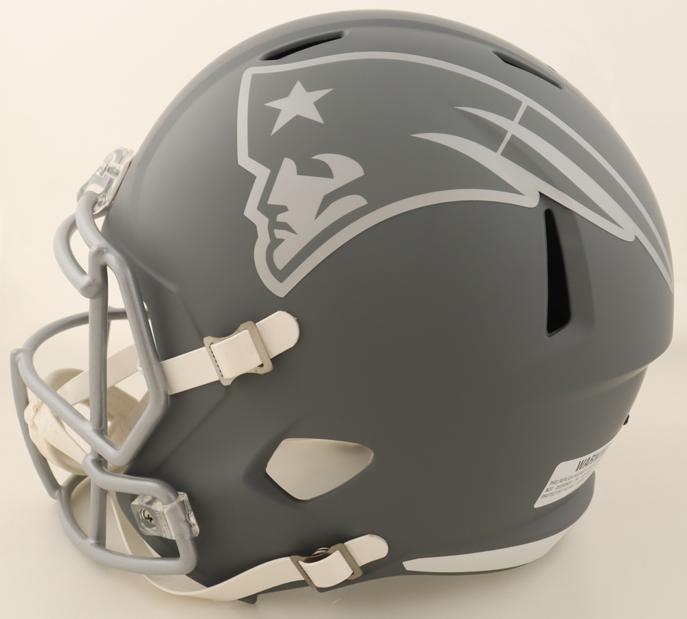 Julian Edelman Signed Patriots Full-Size Slate Alternate Speed Helmet (JSA) at PristineAuction.com Julian Edelman Signed Patriots Full-Size Slate Alternate Speed Helmet (JSA) at PristineAuction.com