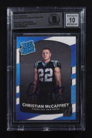 Christian McCaffrey Signed 2017 Donruss #318 RR RC (Beckett | Auto Grade BGS 10) at PristineAuction.com