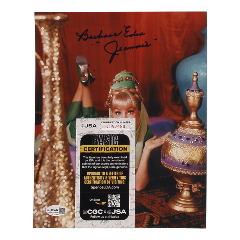 Barbara Eden Signed "I Dream of Jeannie" 8x10 Photo Inscribed "Jeannie" (JSA) at PristineAuction.com Barbara Eden Signed "I Dream of Jeannie" 8x10 Photo Inscribed "Jeannie" (JSA) at PristineAuction.com