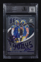 Matthew Stafford & Puka Nacua Signed 2024 Donruss Optic Best Tuddys #2 (Beckett | Auto Grade BGS 10) at PristineAuction.com