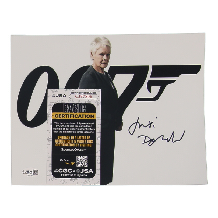 Judi Dench Signed "007" 8x10 Photo (JSA) at PristineAuction.com Judi Dench Signed "007" 8x10 Photo (JSA) at PristineAuction.com