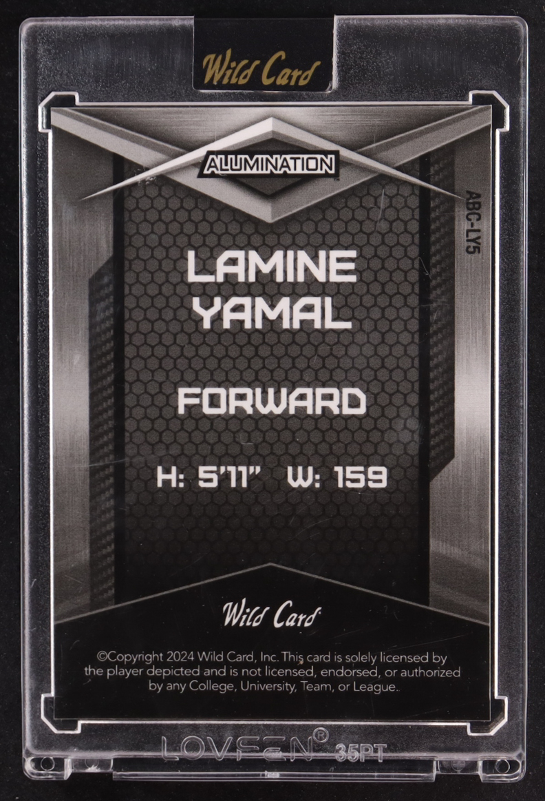 Lamine Yamal 2024 Wild Card Alumination Red Rainbow #ABCLY5 RC #4/10 at PristineAuction.com Lamine Yamal 2024 Wild Card Alumination Red Rainbow #ABCLY5 RC #4/10 at PristineAuction.com