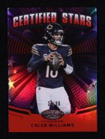 Caleb Williams 2025 Certified Certified Stars Mirror Red #8 #35/99 at PristineAuction.com