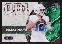 Drake Maye 2023 Wild Card QB1 On The Clock Green Disco #OCWDM2 #4/15 RC at PristineAuction.com