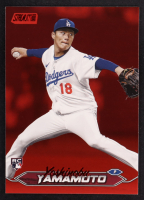Yoshinobu Yamamoto 2024 Stadium Club Red Foil #114 RC at PristineAuction.com