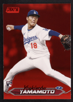 Yoshinobu Yamamoto 2024 Stadium Club Red Foil #114 RC at PristineAuction.com