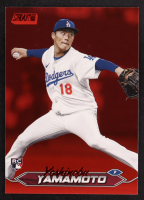 Yoshinobu Yamamoto 2024 Stadium Club Red Foil #114 RC at PristineAuction.com