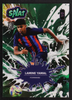 Lamine Yamal 2025 Wild Card Splat Green #SBGRE04LYS #1/2 RC at PristineAuction.com