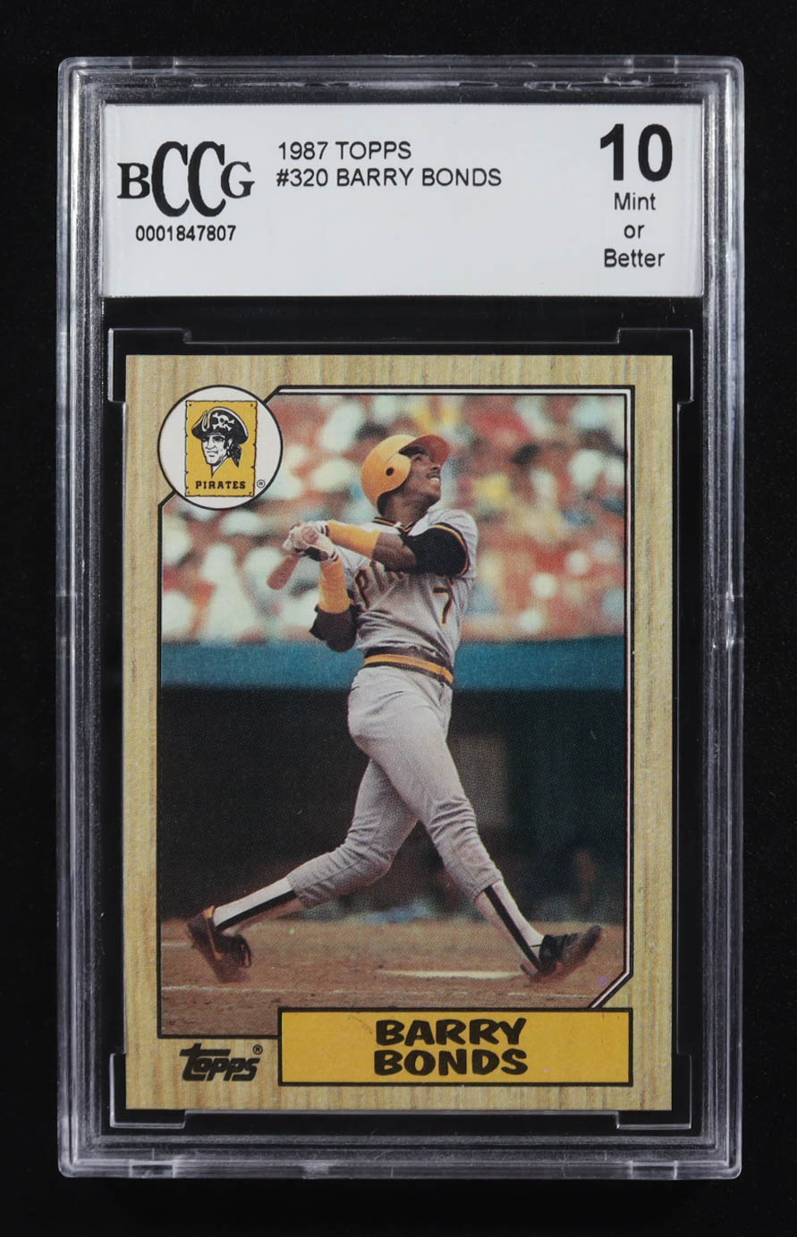 Barry Bonds 1987 Topps #320 RC (BCCG 10) at PristineAuction.com Barry Bonds 1987 Topps #320 RC (BCCG 10) at PristineAuction.com