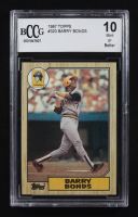 Barry Bonds 1987 Topps #320 RC (BCCG 10) at PristineAuction.com