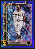 Fernando Tatis Jr. 2025 Topps Holiday Metallic Blue Glitter #H170 at PristineAuction.com