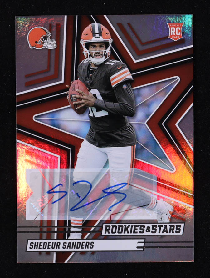 Shedeur Sanders 2025 Rookies & Stars Auto #177 RC at PristineAuction.com Shedeur Sanders 2025 Rookies & Stars Auto #177 RC at PristineAuction.com