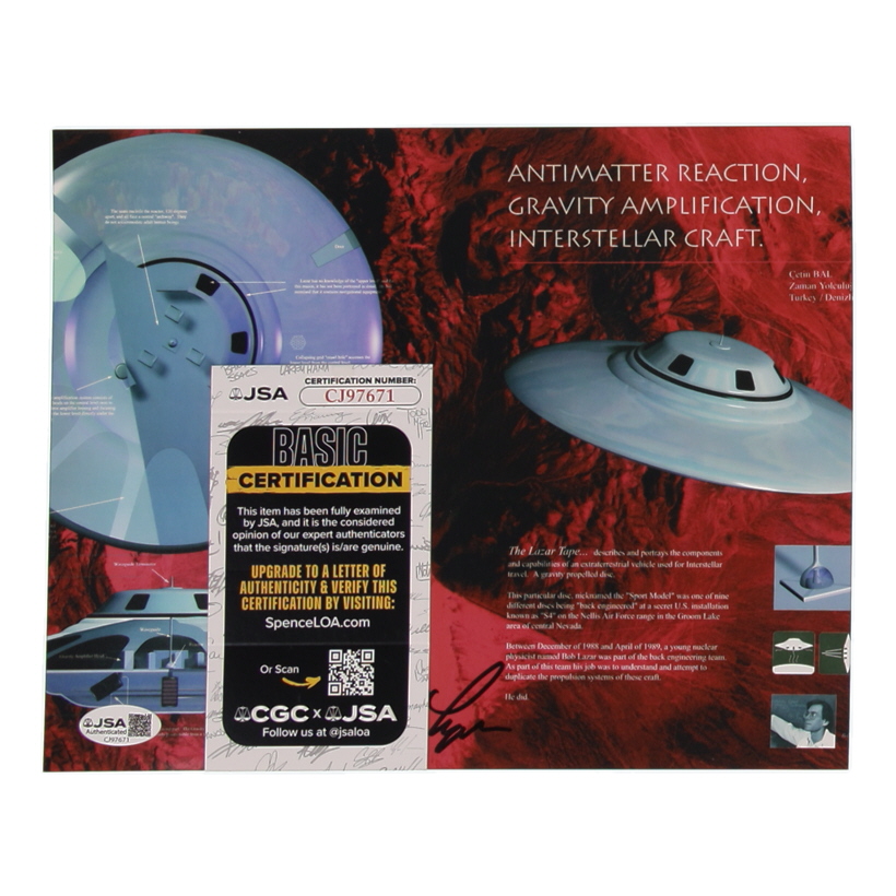 Bob Lazar Signed 8x10 Photo (JSA) at PristineAuction.com Bob Lazar Signed 8x10 Photo (JSA) at PristineAuction.com