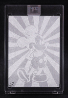 Silver Starburst Mickey | Disney | Original Art Sketch Card by Scott Cook (8/10 Original Art) at PristineAuction.com