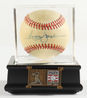 Reggie Jackson Signed OAL Baseball in Display Case with HOF Induction Pin (JSA) at PristineAuction.com