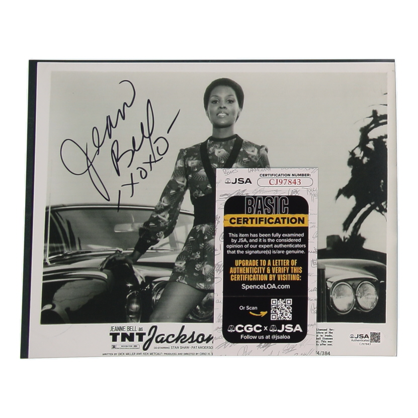 Jeanne Bell Signed "TNT Jackson" 8x10 Photo Inscribed "XOXO" (JSA) at PristineAuction.com Jeanne Bell Signed "TNT Jackson" 8x10 Photo Inscribed "XOXO" (JSA) at PristineAuction.com