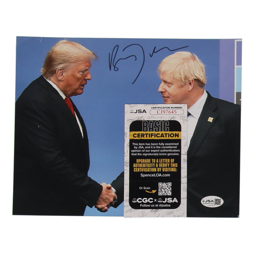 Boris Johnson Signed 8x10 Photo (JSA) at PristineAuction.com Boris Johnson Signed 8x10 Photo (JSA) at PristineAuction.com