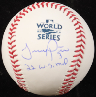 Jeremy Pena Signed 2022 World Series Baseball Inscribed "22 W.S. MVP" (Beckett) at PristineAuction.com
