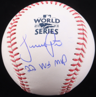 Jeremy Pena Signed 2022 World Series Baseball Inscribed "22 WS MVP" (Beckett) at PristineAuction.com