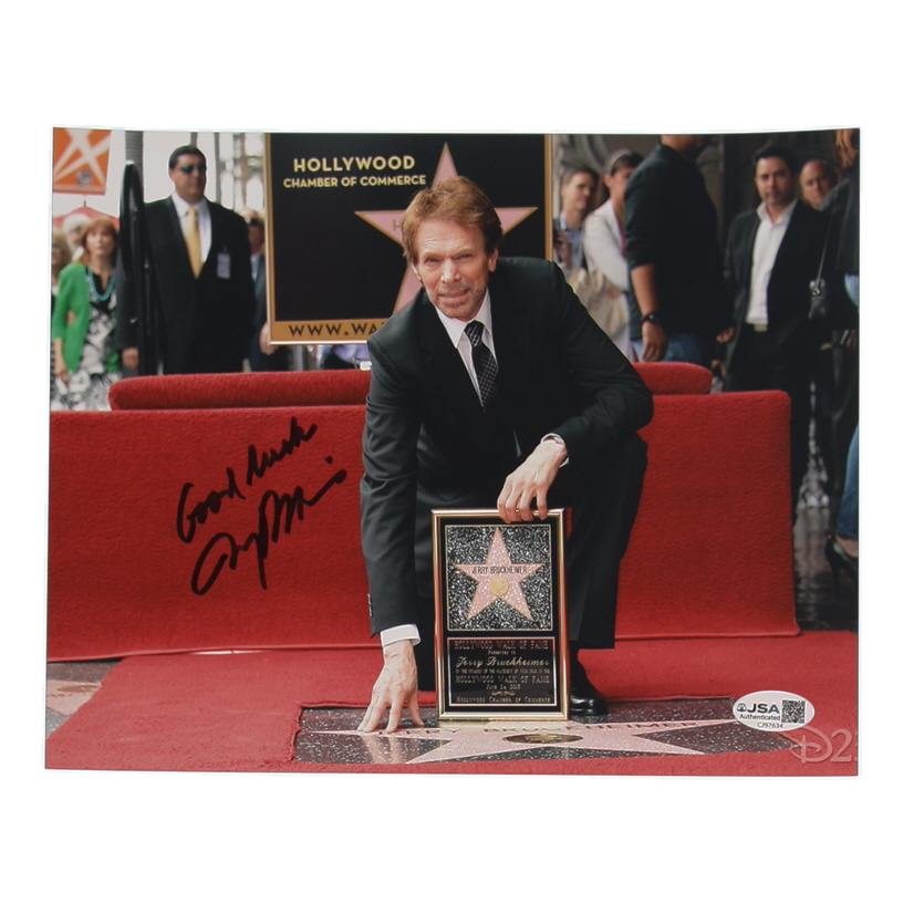 Jerry Bruckheimer Signed 8x10 Photo Inscribed "Good Luck" (JSA) at PristineAuction.com Jerry Bruckheimer Signed 8x10 Photo Inscribed "Good Luck" (JSA) at PristineAuction.com