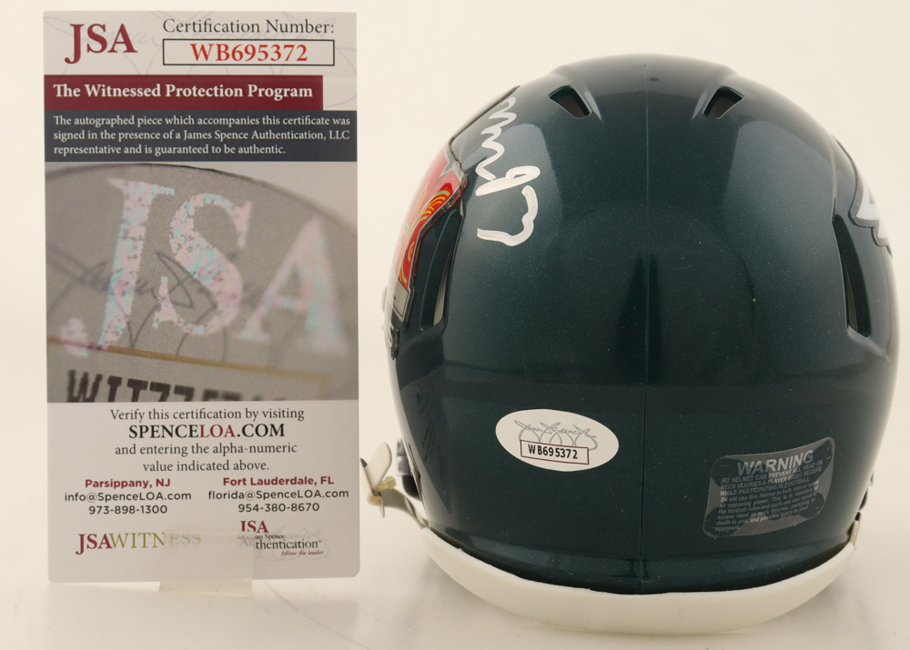 Milton Williams Signed Eagles Super Bowl LIX Champions Speed Mini Helmet (JSA) at PristineAuction.com Milton Williams Signed Eagles Super Bowl LIX Champions Speed Mini Helmet (JSA) at PristineAuction.com