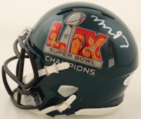 Milton Williams Signed Eagles Super Bowl LIX Champions Speed Mini Helmet (JSA) at PristineAuction.com