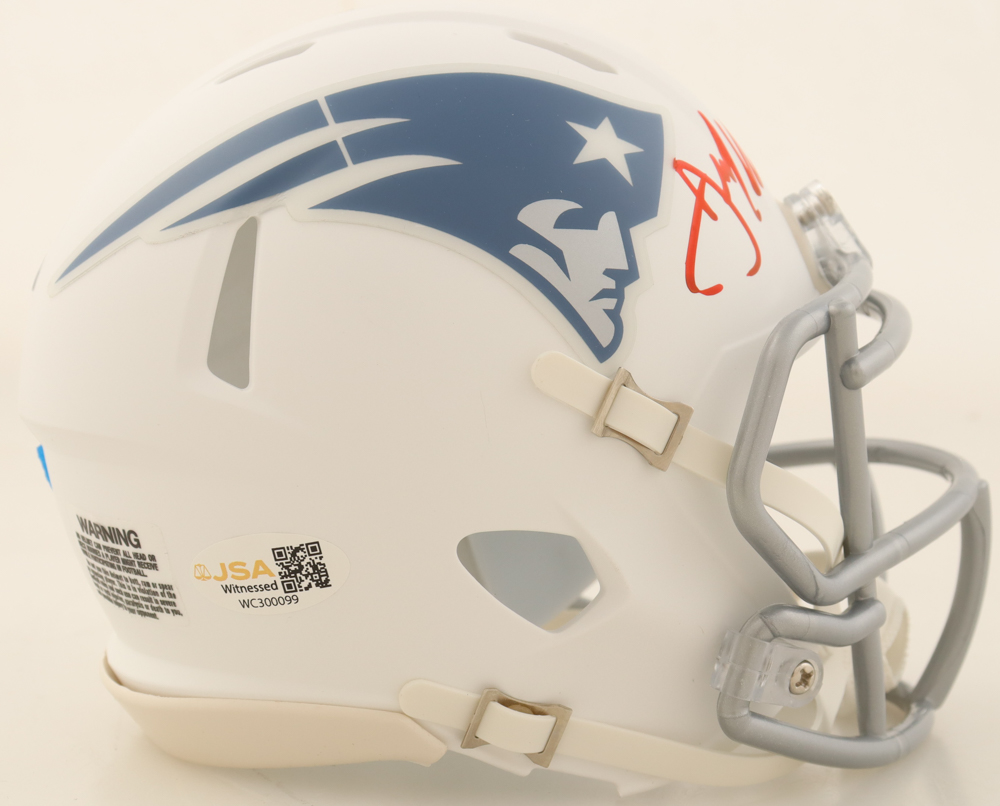 Julian Edelman Signed Patriots Rivalries Alternate Mini Helmet (JSA) at PristineAuction.com Julian Edelman Signed Patriots Rivalries Alternate Mini Helmet (JSA) at PristineAuction.com