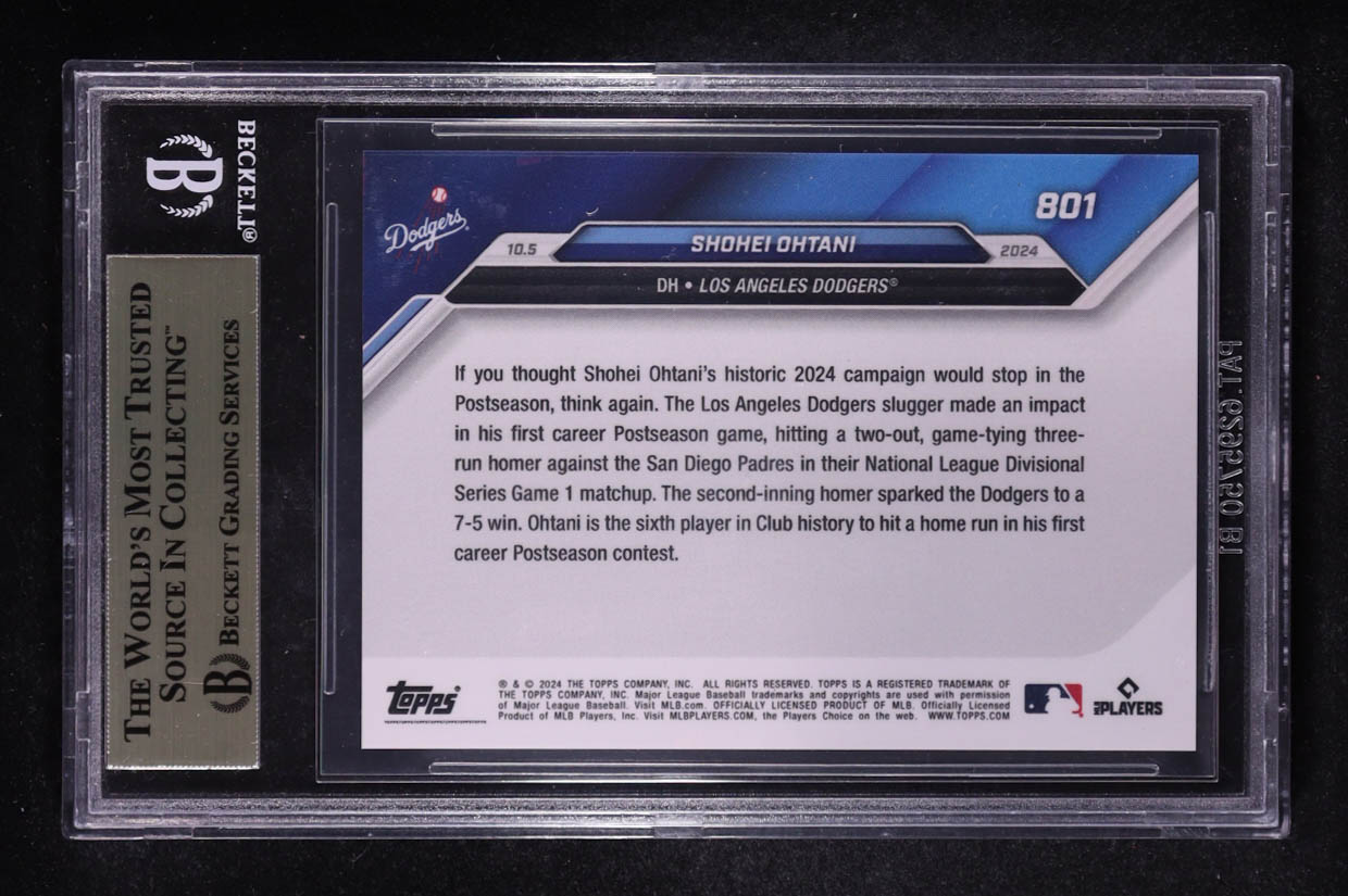 Shohei Ohtani 2024 Topps Now #801 (BGS 9.5) at PristineAuction.com Shohei Ohtani 2024 Topps Now #801 (BGS 9.5) at PristineAuction.com