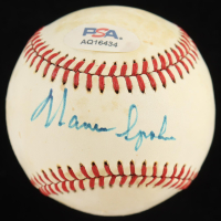 Warren Spahn Signed ONL Baseball (PSA) at PristineAuction.com