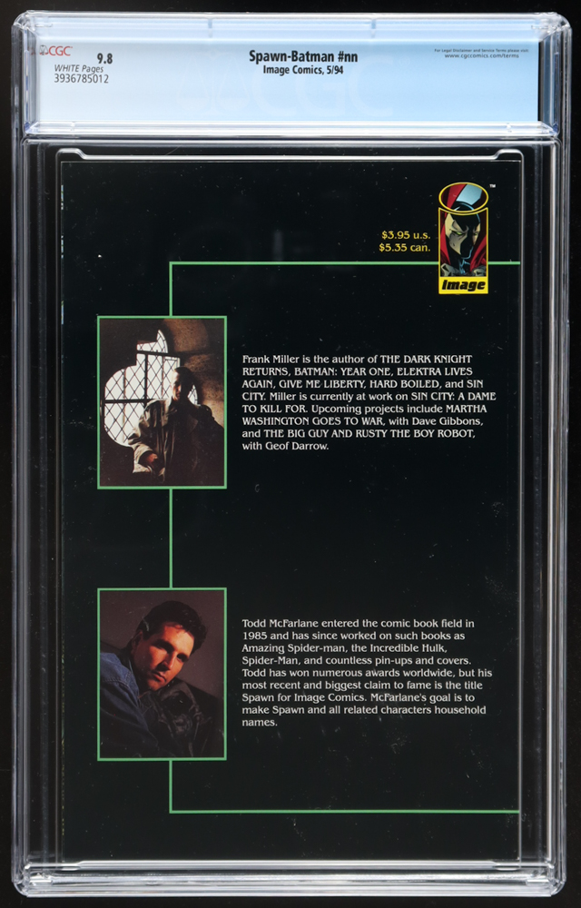 1994 "Spawn-Batman" Issue #nn Image Comic Book (CGC 9.8) at PristineAuction.com 1994 "Spawn-Batman" Issue #nn Image Comic Book (CGC 9.8) at PristineAuction.com