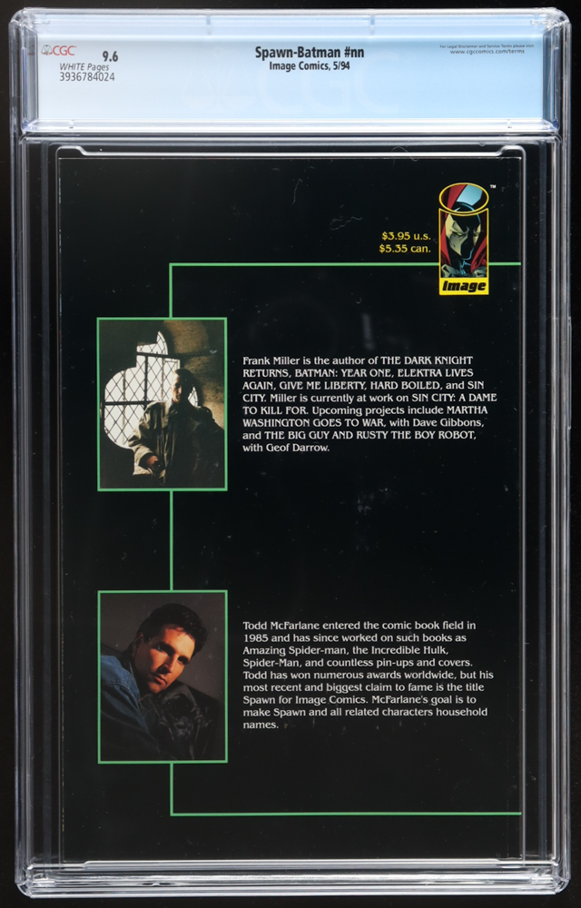 1994 "Spawn-Batman" Issue #nn Image Comic Book (CGC 9.6) at PristineAuction.com 1994 "Spawn-Batman" Issue #nn Image Comic Book (CGC 9.6) at PristineAuction.com