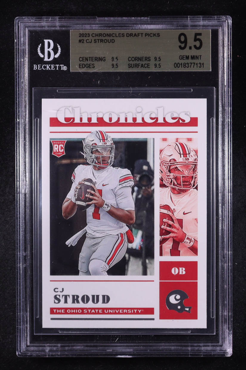 CJ Stroud 2023 Panini Chronicles Draft Picks #2 RC (BGS 9.5) at PristineAuction.com CJ Stroud 2023 Panini Chronicles Draft Picks #2 RC (BGS 9.5) at PristineAuction.com